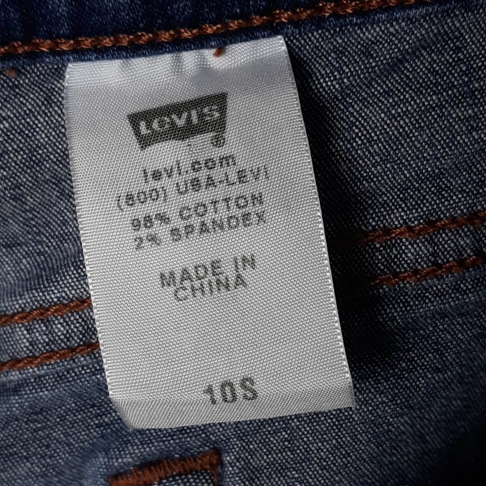 Levi's 512 Perfectly Slimming Boot Blue Jean SZ 10S - Picture 7 of 8